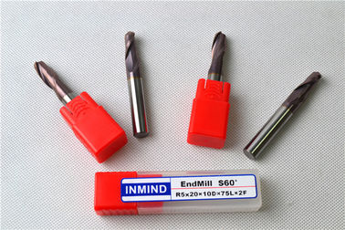 হাই পারফরমেন্স HRC60 CNC টুল দুষ্প্রাপ্য ধাতু কারবাইড শেষ মিলস উচ্চ স্পষ্টতা কর্তনকারী