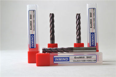 চার বাঁশি ফ্লাট endmill উচ্চ স্পষ্টতা কল কর্তনকারী স্কয়ার শেষ চাকি