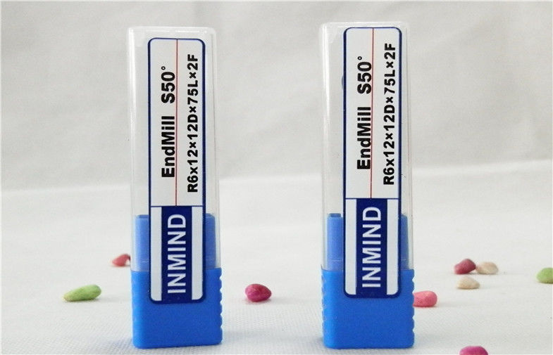 HRC50 কারবাইড বল নাক শেষ চাকি Mirco শস্য সমাপ্তি টুল Endmill roughing কাটন